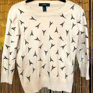 3/4 sleeve Eiffel Tower shirt